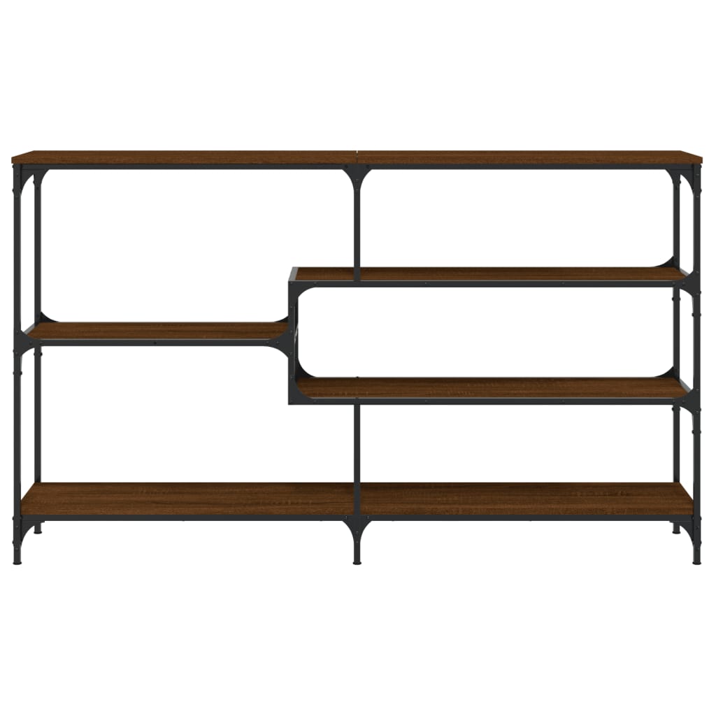 Konzolni stol boja smeđeg hrasta 160x32x95 cm konstruirano drvo