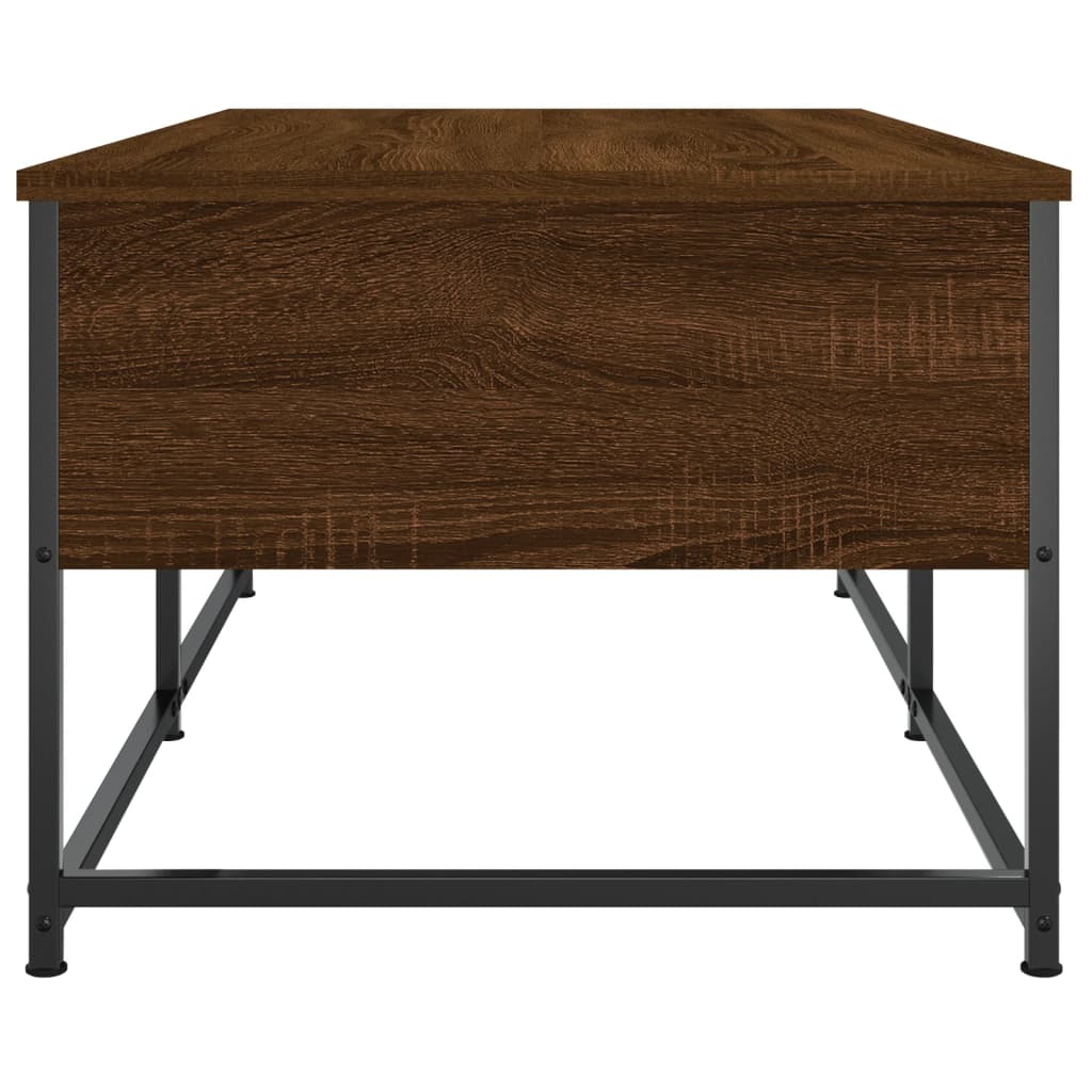 Stolić za kavu smeđa boja hrasta 100x51x40 cm konstruirano drvo