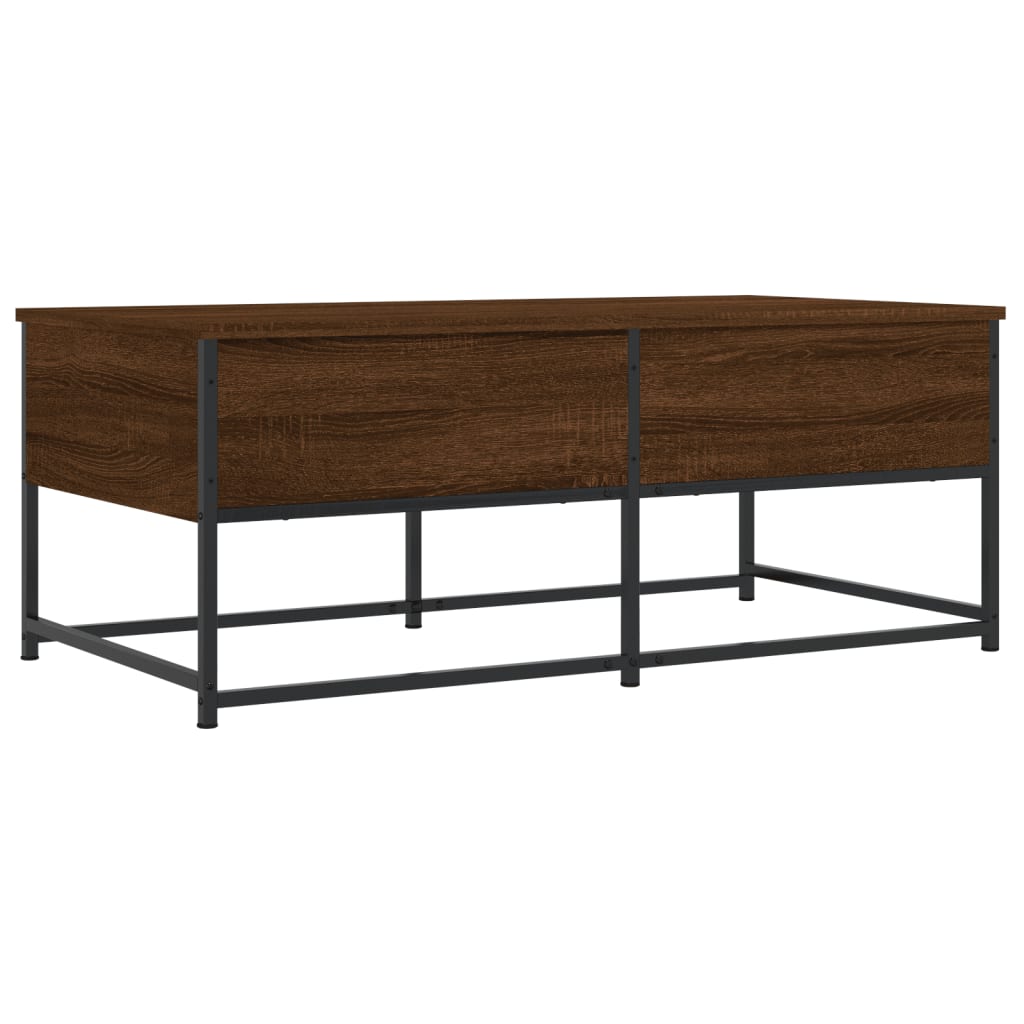 Stolić za kavu smeđa boja hrasta 100x51x40 cm konstruirano drvo