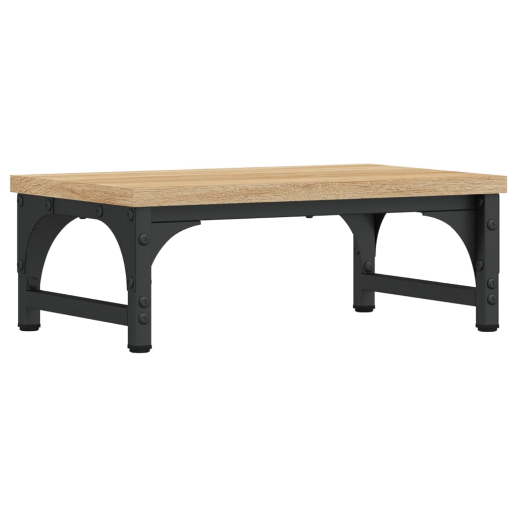 Stalak za monitor boja hrasta 37 x 23 x 14 cm konstruirano drvo