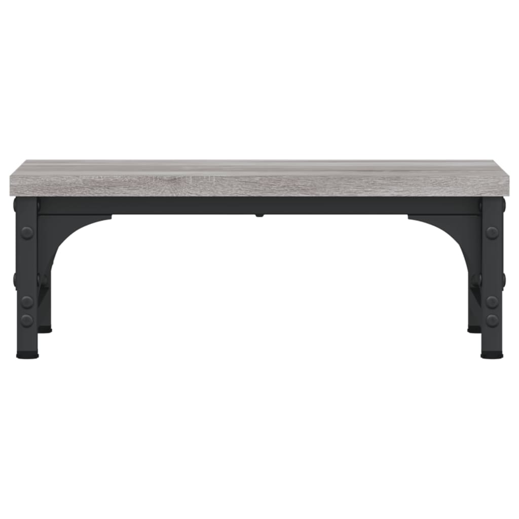 Stalak za monitor siva boja hrasta 37x23x14cm konstruirano drvo