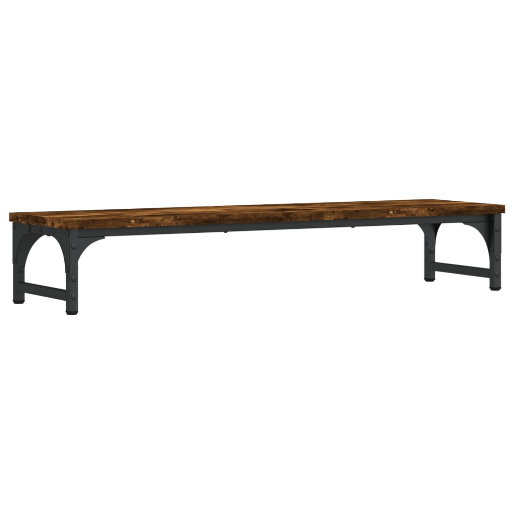 Stalak za monitor boja dimljenog hrasta 85x23x15,5 cm drveni