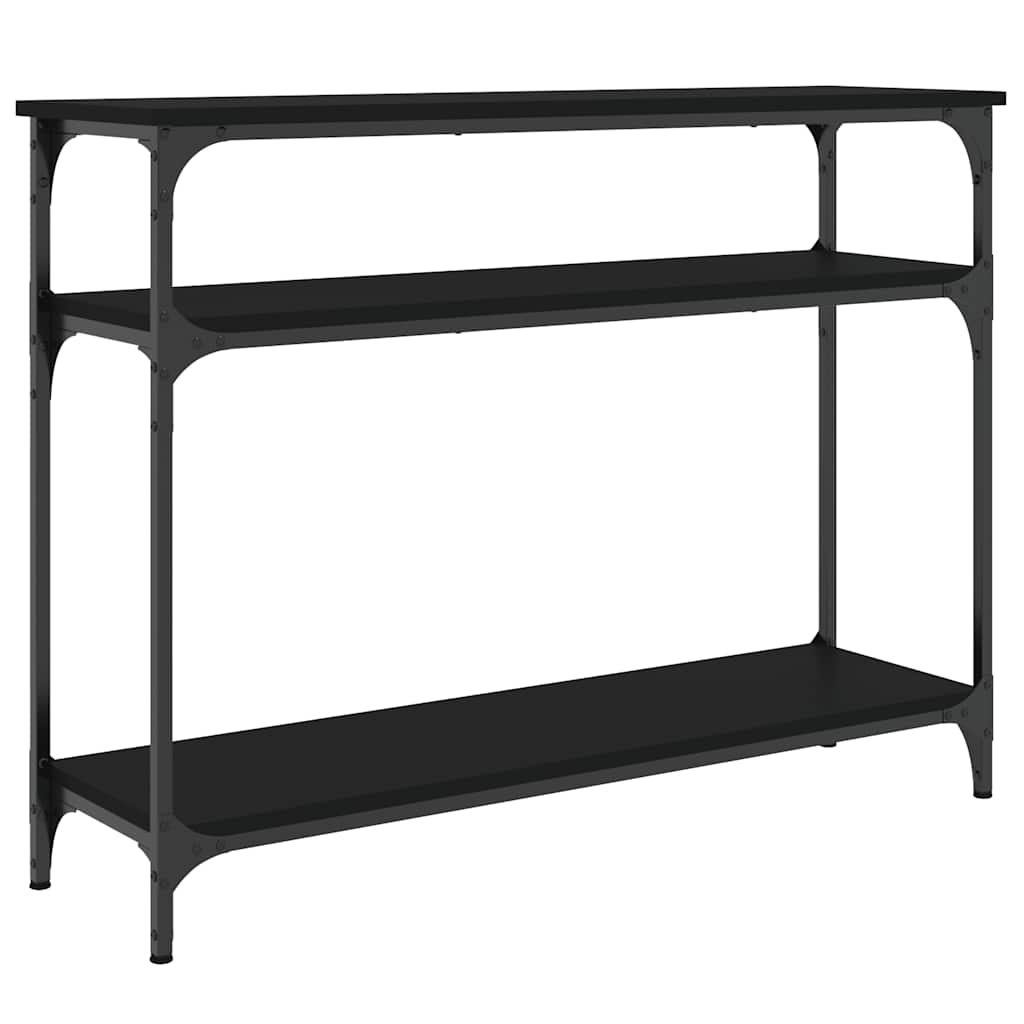 Konzolni stol crni 100 x 29 x 75 cm od konstruiranog drva
