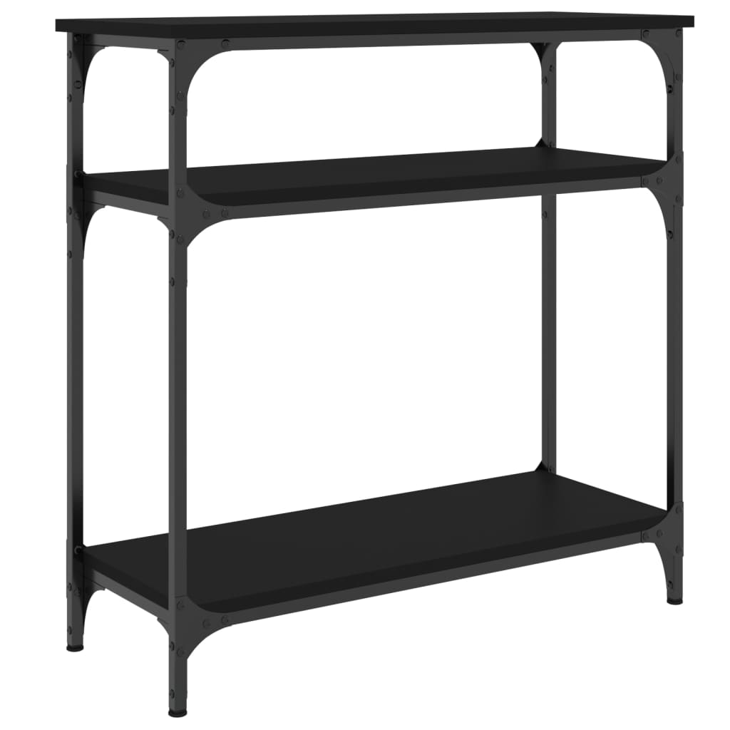 Konzolni stol crni 75 x 29 x 75 cm od konstruiranog drva