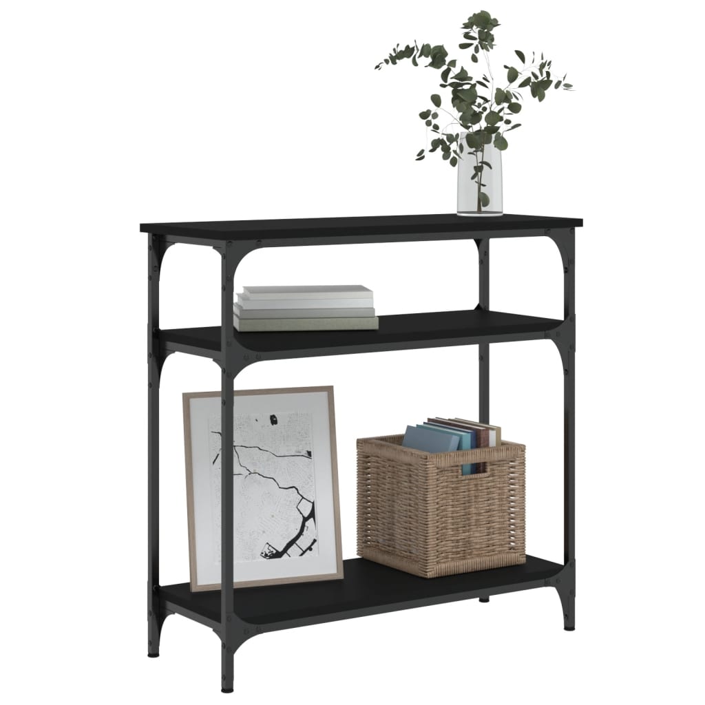 Konzolni stol crni 75 x 29 x 75 cm od konstruiranog drva