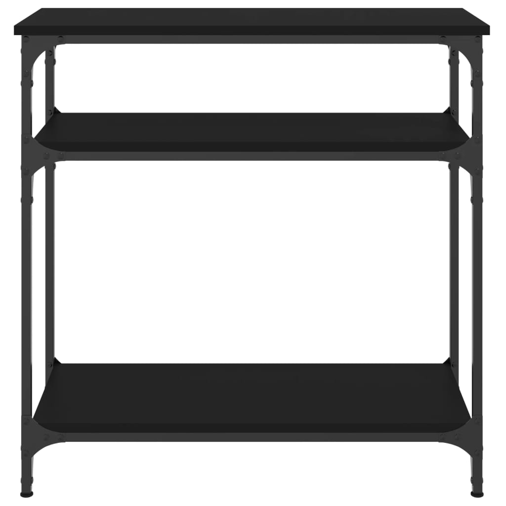 Konzolni stol crni 75 x 29 x 75 cm od konstruiranog drva