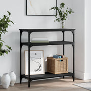 Konzolni stol crni 75 x 29 x 75 cm od konstruiranog drva