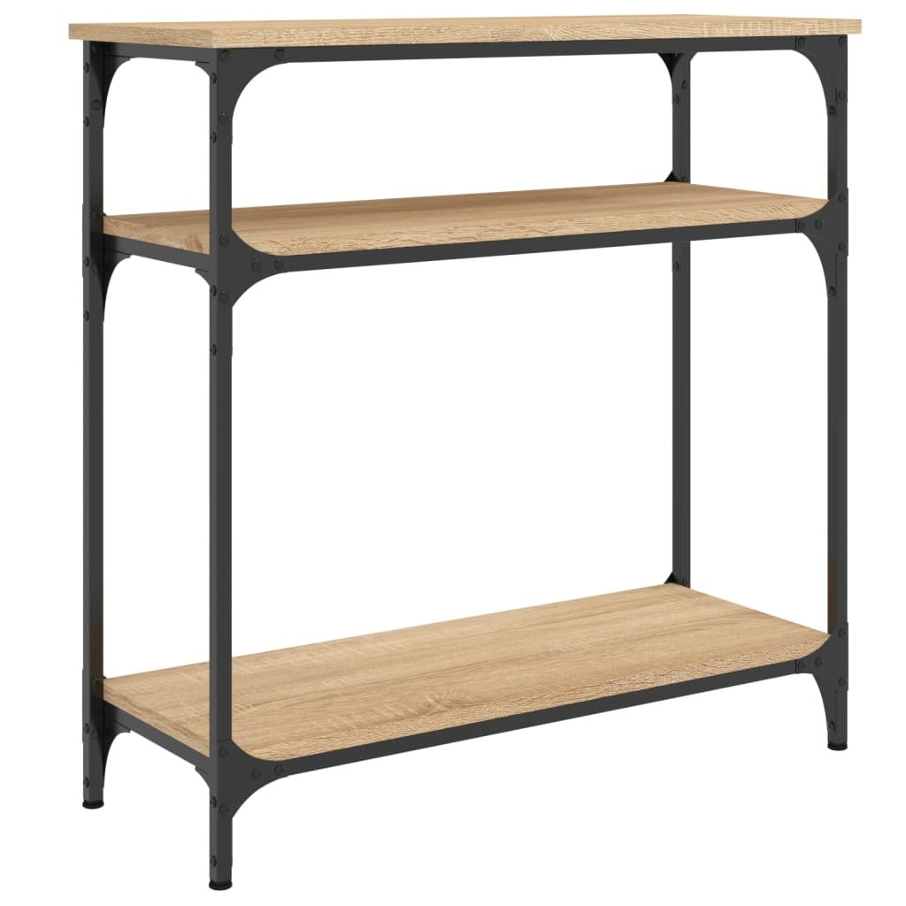 Konzolni stol boja hrasta sonome 75x29x75 cm konstruirano drvo