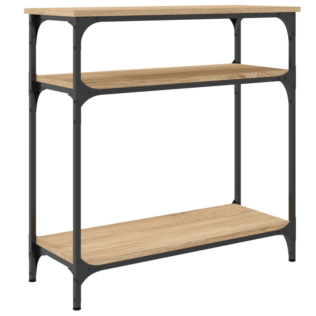 Konzolni stol boja hrasta sonome 75x29x75 cm konstruirano drvo