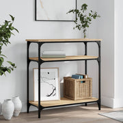Konzolni stol boja hrasta sonome 75x29x75 cm konstruirano drvo