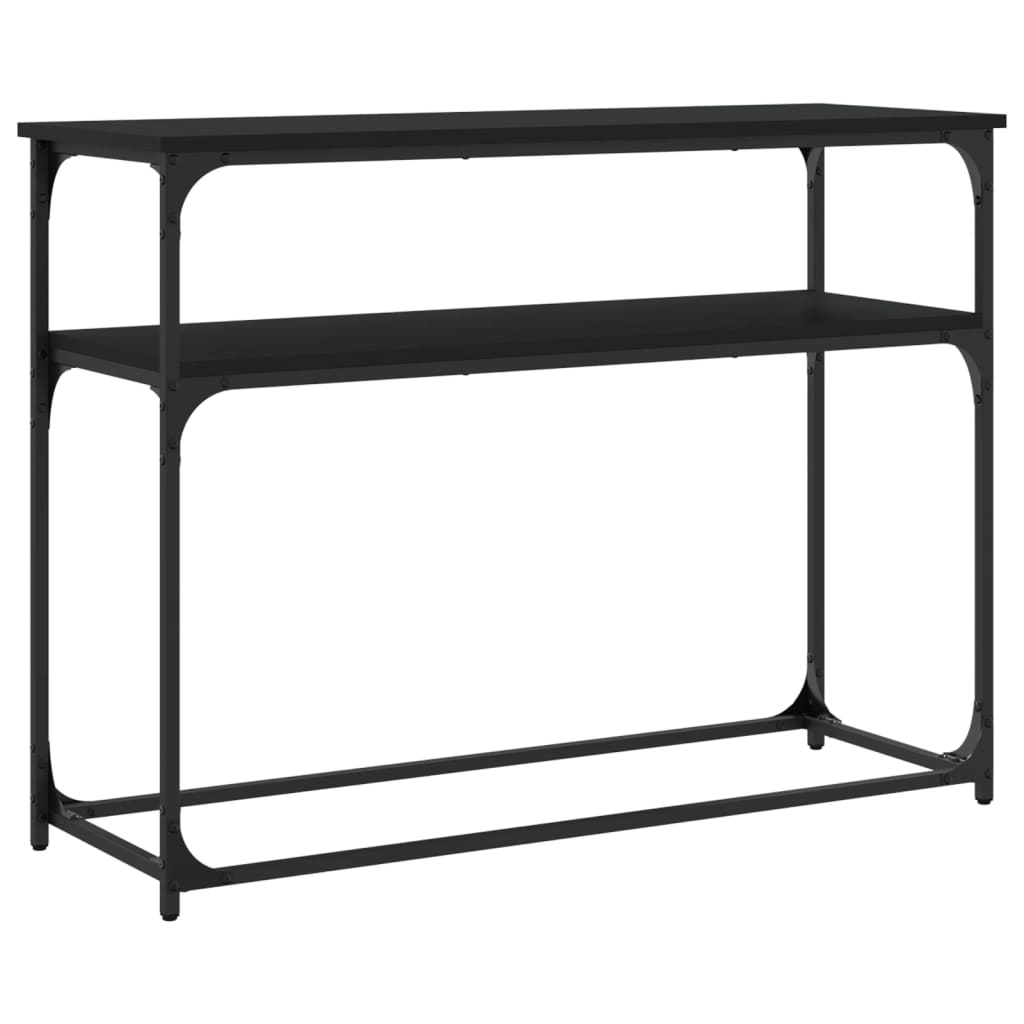 Konzolni stol crni 100 x 35,5 x 75 cm od konstruiranog drva