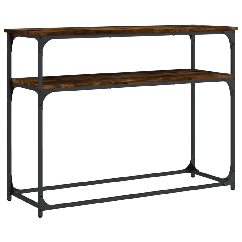 Konzolni stol boja hrasta 100 x 35,5 x 75 cm konstruirano drvo