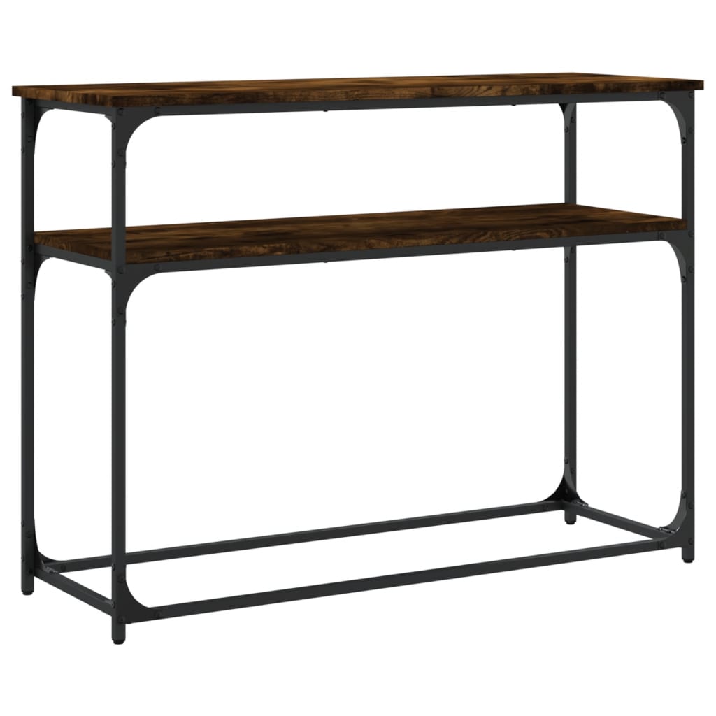 Konzolni stol boja hrasta 100 x 35,5 x 75 cm konstruirano drvo