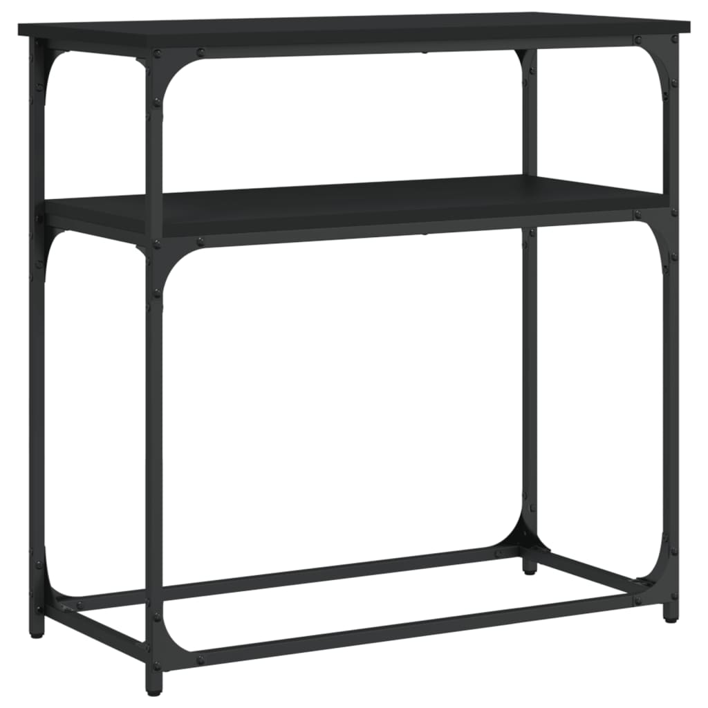 Konzolni stol crni 75 x 35,5 x 75 cm od konstruiranog drva