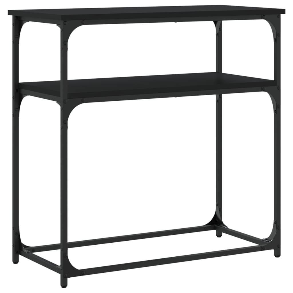 Konzolni stol crni 75 x 35,5 x 75 cm od konstruiranog drva