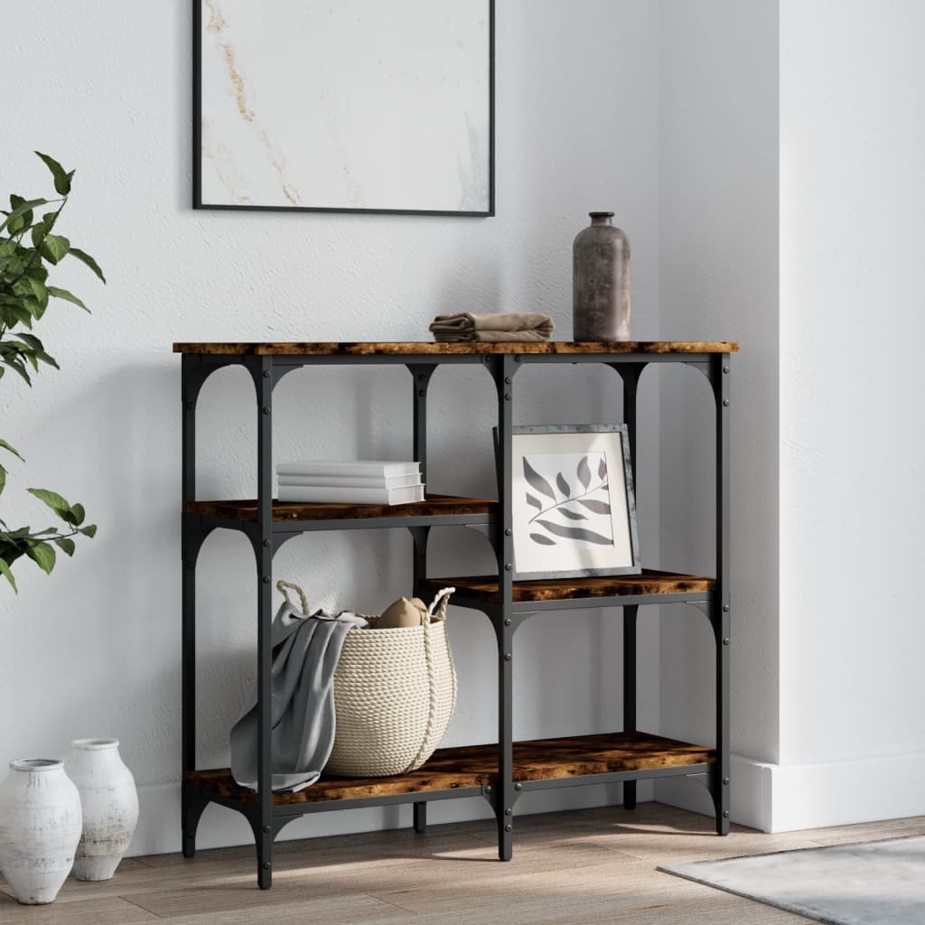 Konzolni stol boja hrasta 80 x 29 x 75 cm konstruirano drvo