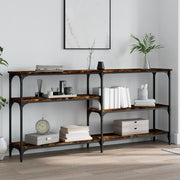 Konzolni stol boja hrasta 160x29x75 cm od konstruiranog drva