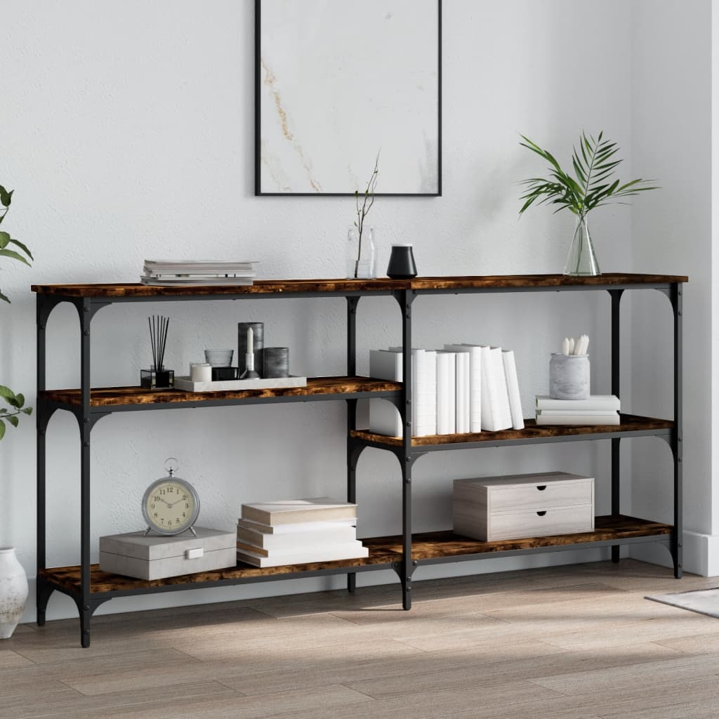 Konzolni stol boja hrasta 160x29x75 cm od konstruiranog drva