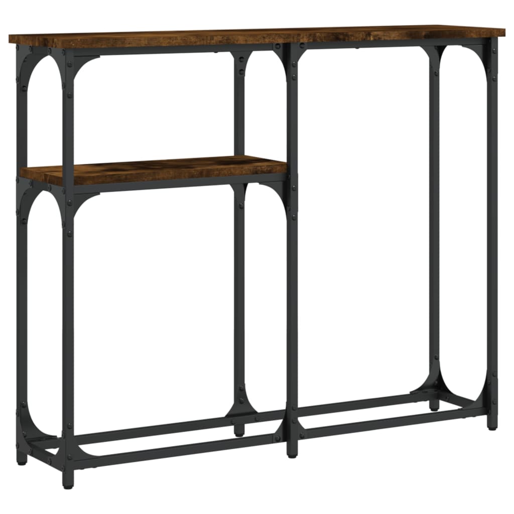 Konzolni stol boja hrasta 90 x 22,5 x 75 cm konstruirano drvo