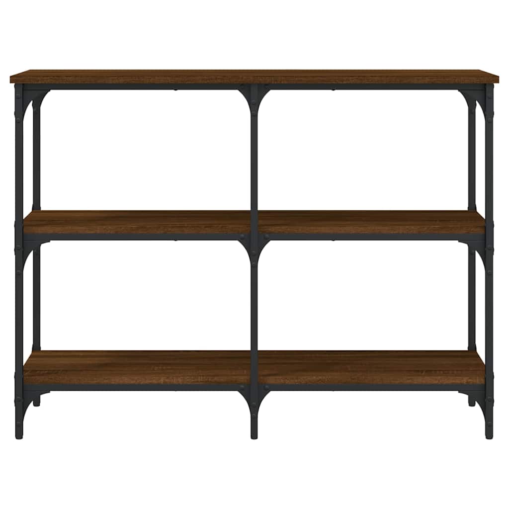 Konzolni stol boja smeđeg hrasta 100x29x75 cm konstruirano drvo