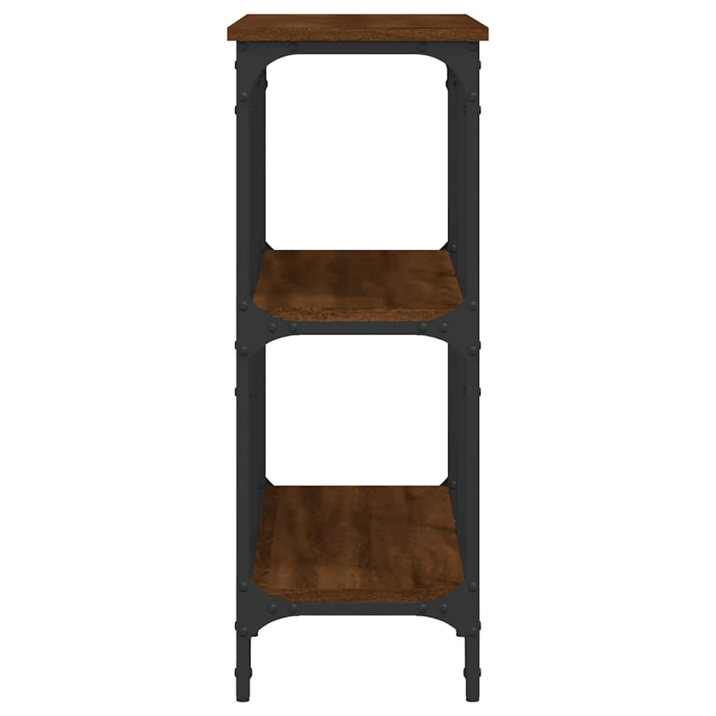 Konzolni stol boja smeđeg hrasta 100x29x75 cm konstruirano drvo