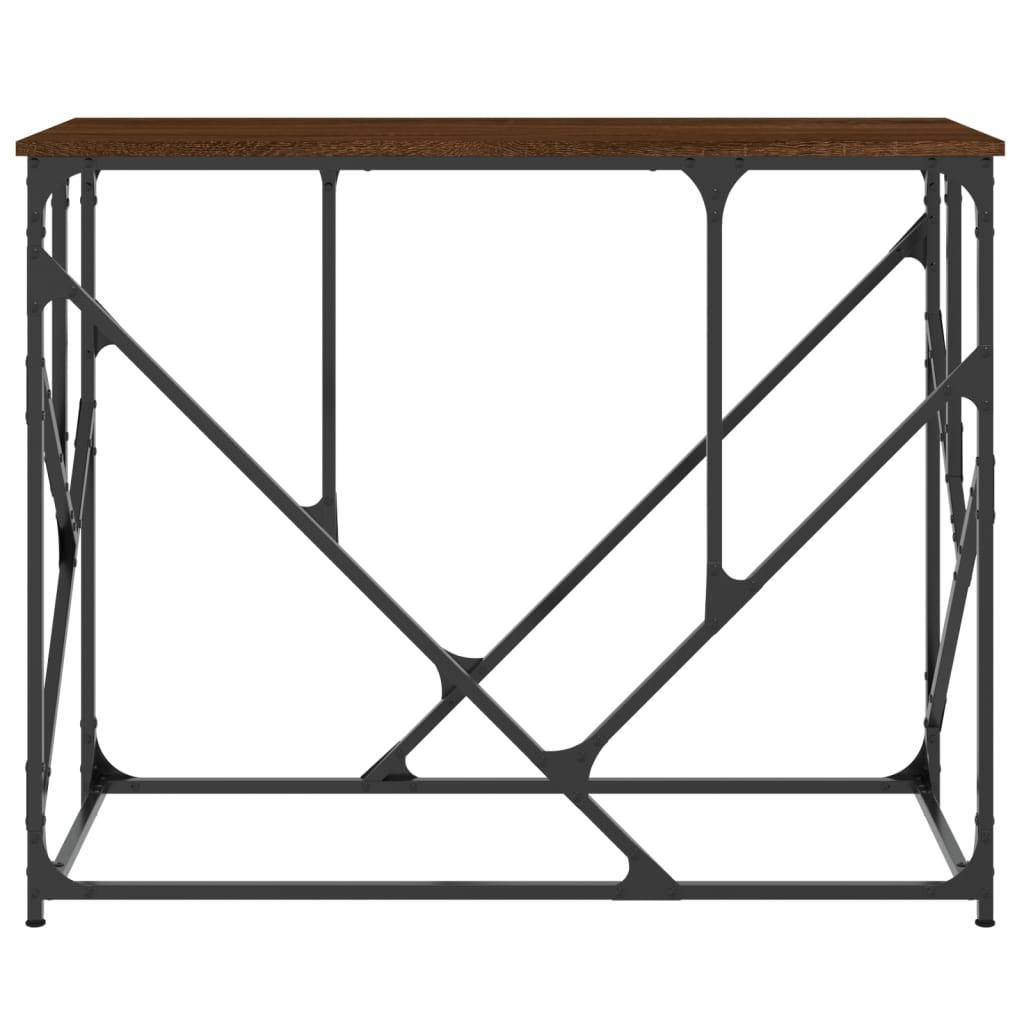 Konzolni stol boja smeđeg hrasta 100x40x80 cm konstruirano drvo