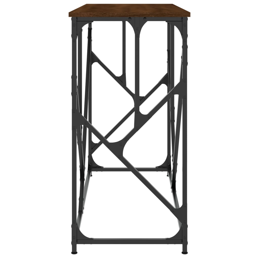 Konzolni stol boja smeđeg hrasta 100x40x80 cm konstruirano drvo