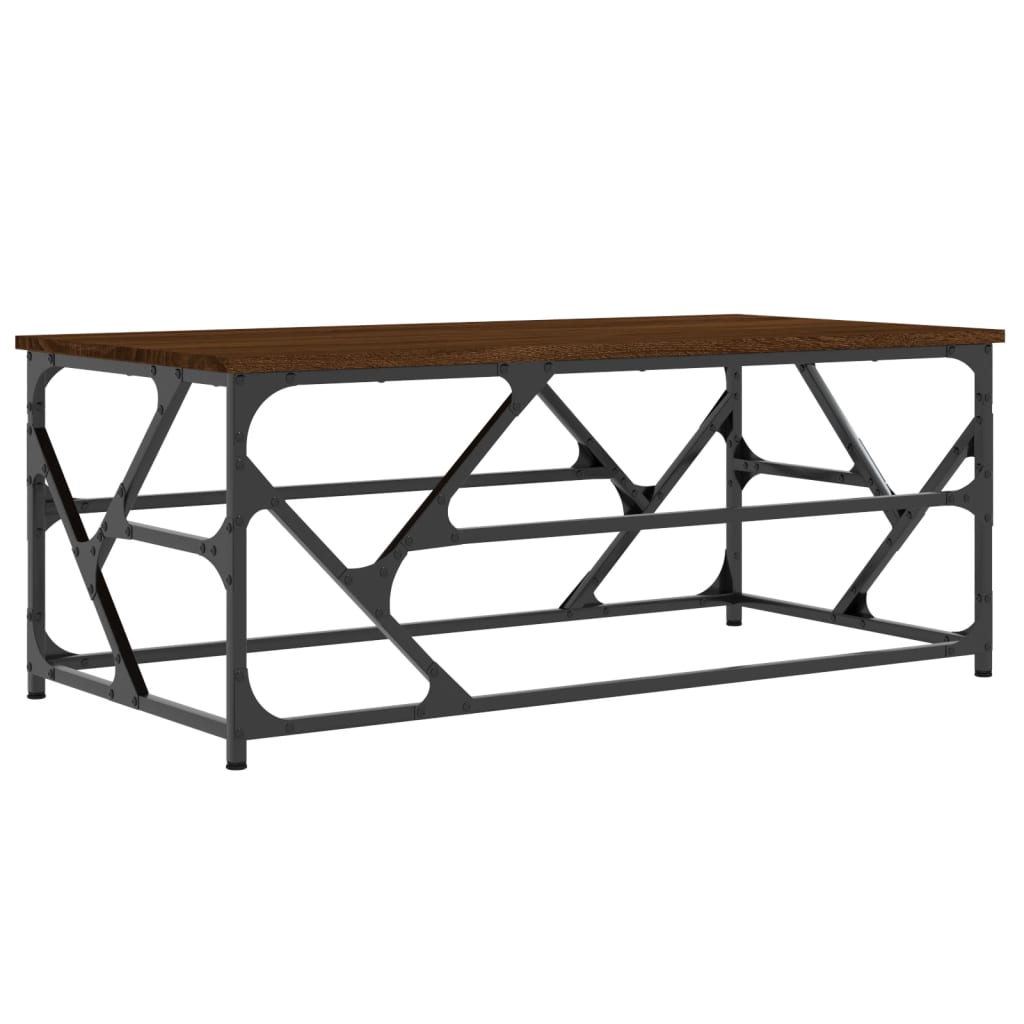Stolić za kavu boja smeđeg hrasta 100x50x40cm konstruirano drvo
