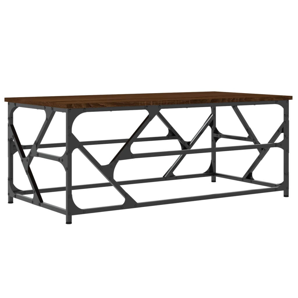 Stolić za kavu boja smeđeg hrasta 100x50x40cm konstruirano drvo