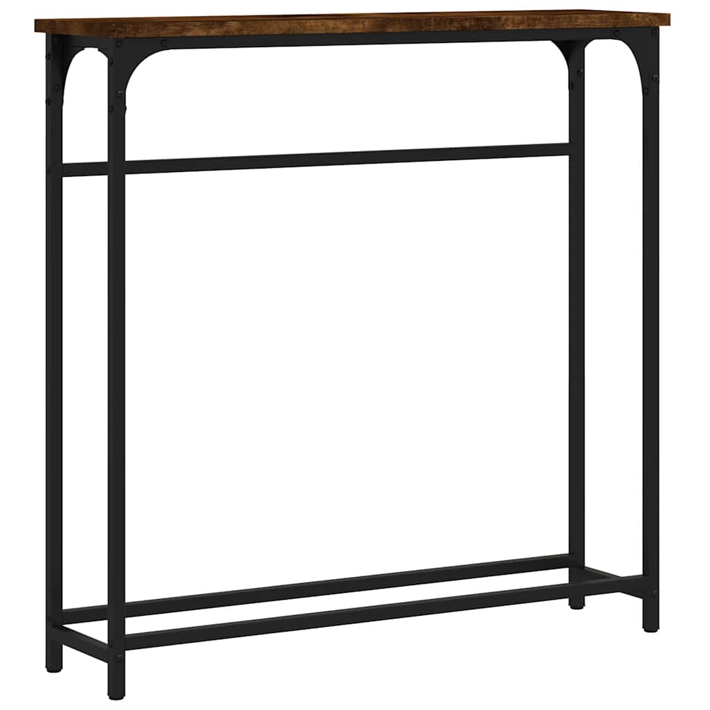 Konzolni stol boja hrasta 75 x 19,5 x 75 cm konstruirano drvo