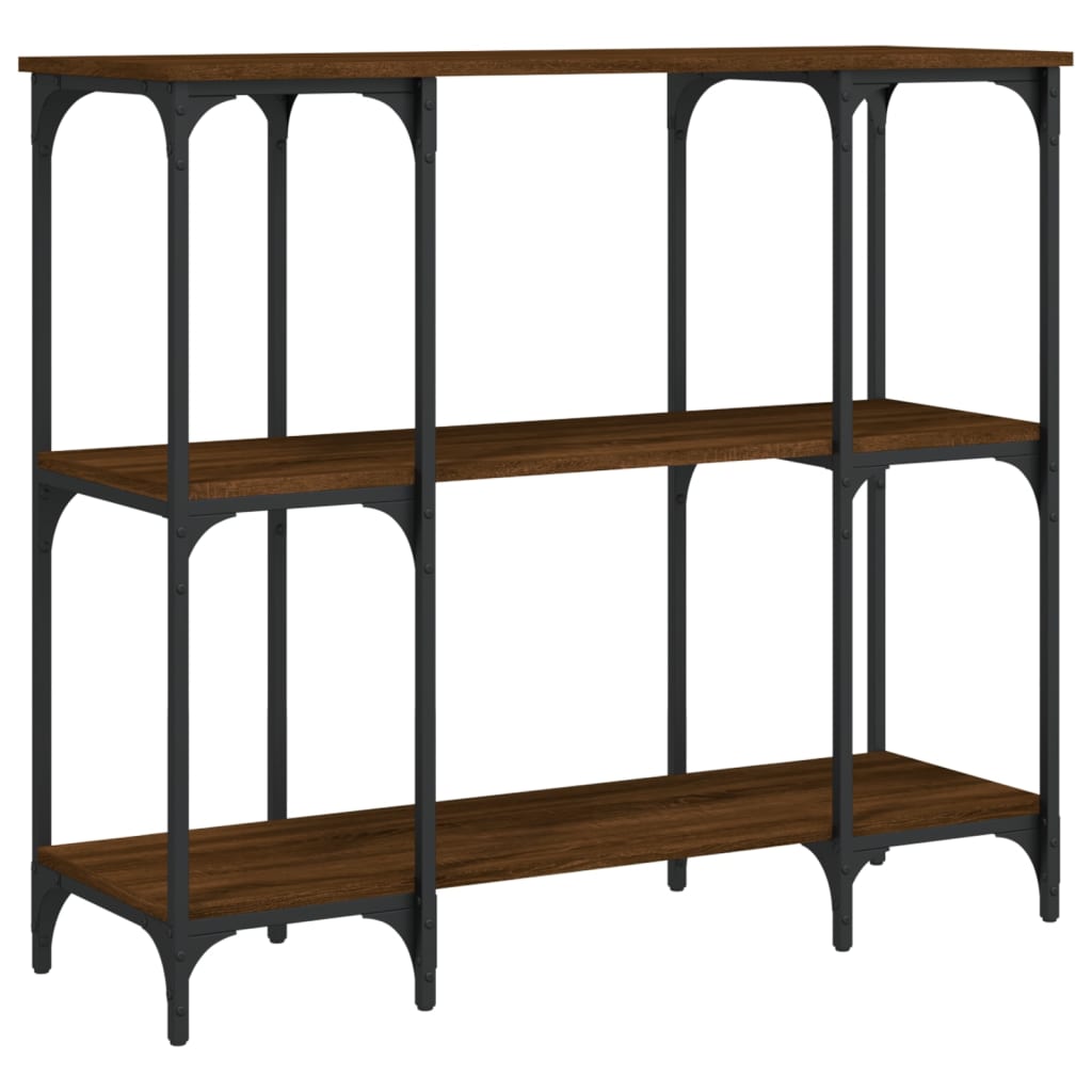 Konzolni stol smeđa boja hrasta 102x35x90 cm konstruirano drvo