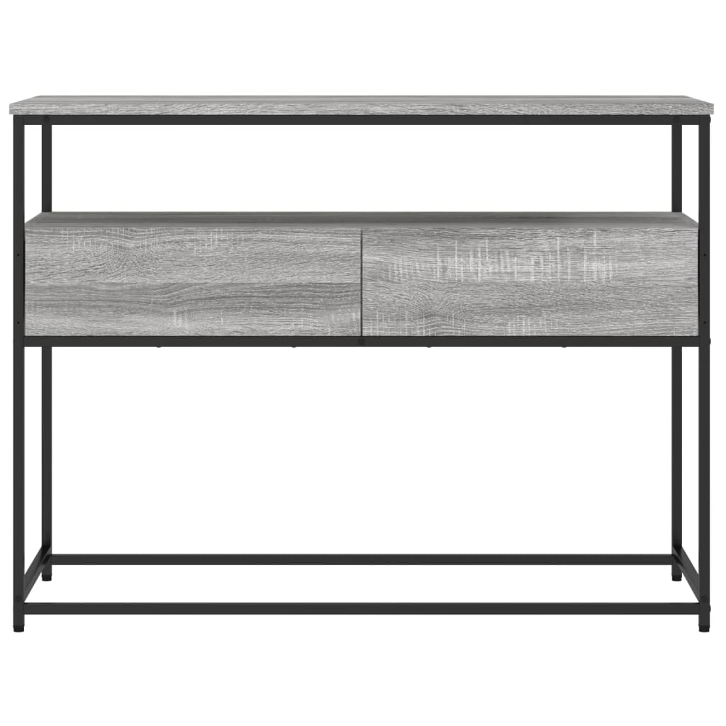 Konzolni stol siva boja hrasta 100x40x75 cm konstruirano drvo