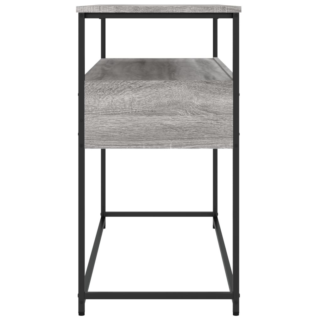 Konzolni stol siva boja hrasta 100x40x75 cm konstruirano drvo