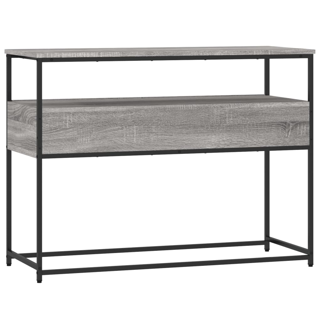 Konzolni stol siva boja hrasta 100x40x75 cm konstruirano drvo