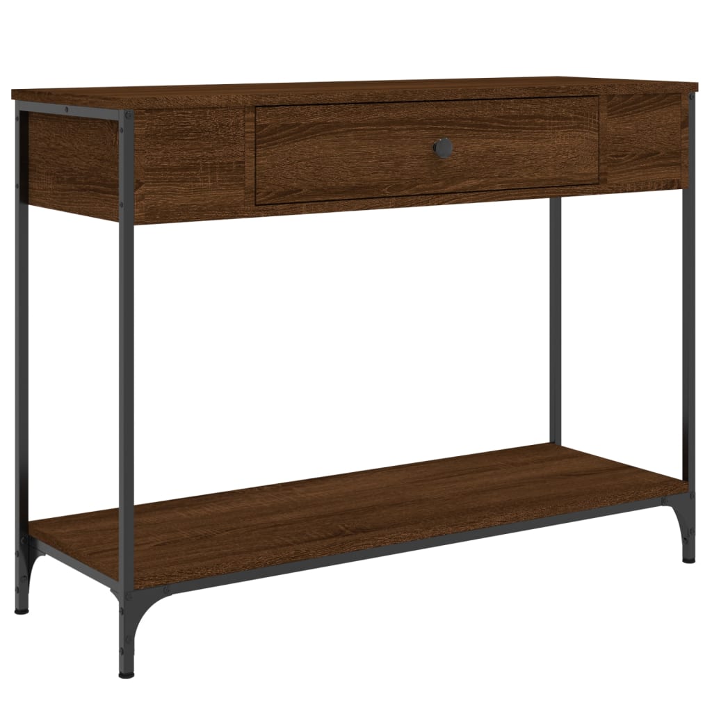 Konzolni stol boja hrasta 100 x 34,5 x 75 cm konstruirano drvo