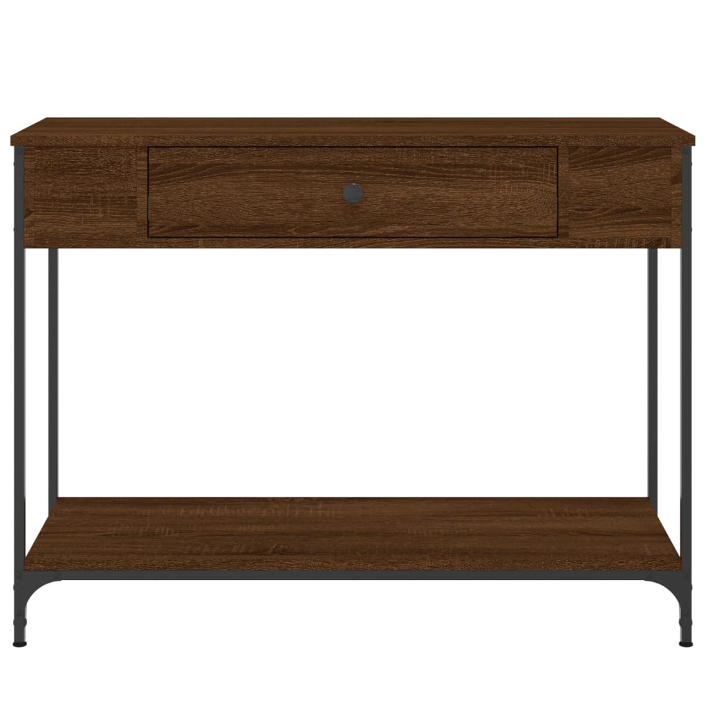 Konzolni stol boja hrasta 100 x 34,5 x 75 cm konstruirano drvo