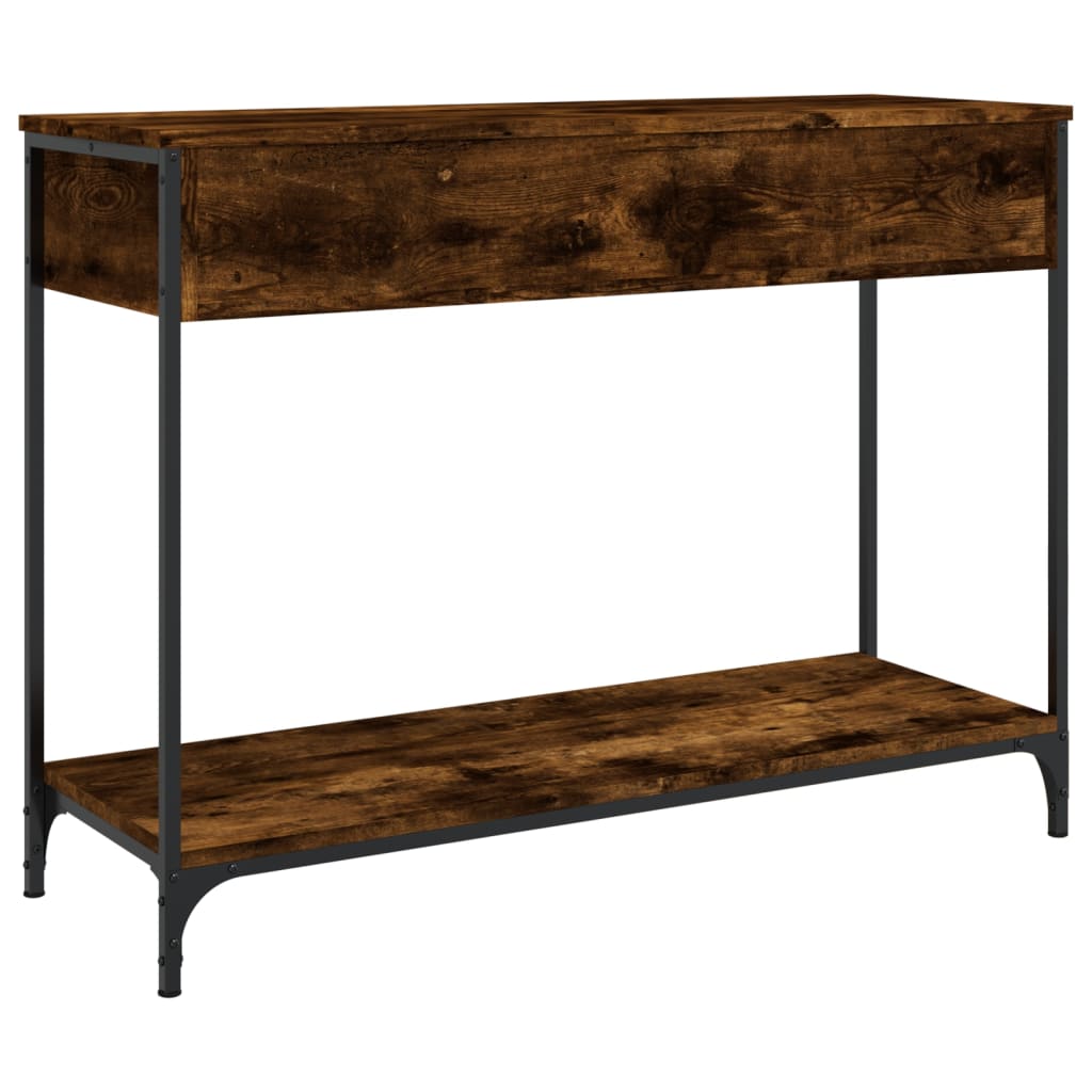 Konzolni stol boja hrasta 100 x 34,5 x 75 cm konstruirano drvo