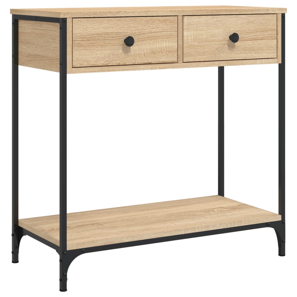 Konzolni stol boja hrasta 75 x 34,5 x 75 cm konstruirano drvo
