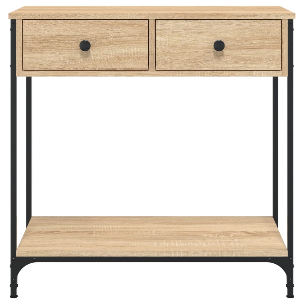 Konzolni stol boja hrasta 75 x 34,5 x 75 cm konstruirano drvo