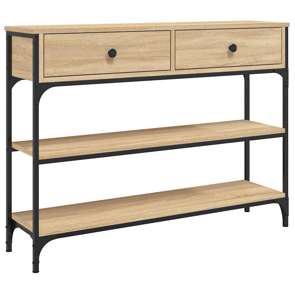 Konzolni stol boja hrasta sonome 100x25x75 cm konstruirano drvo
