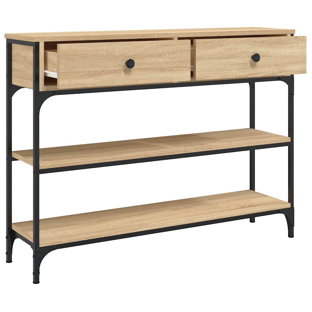 Konzolni stol boja hrasta sonome 100x25x75 cm konstruirano drvo