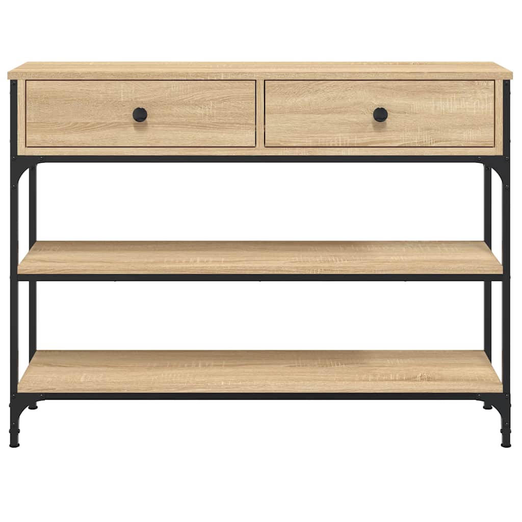 Konzolni stol boja hrasta sonome 100x25x75 cm konstruirano drvo