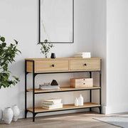Konzolni stol boja hrasta sonome 100x25x75 cm konstruirano drvo