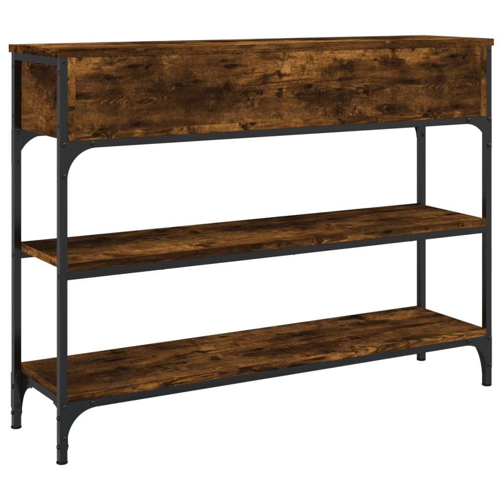 Konzolni stol boja hrasta 100 x 25 x 75 cm konstruirano drvo