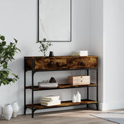 Konzolni stol boja hrasta 100 x 25 x 75 cm konstruirano drvo
