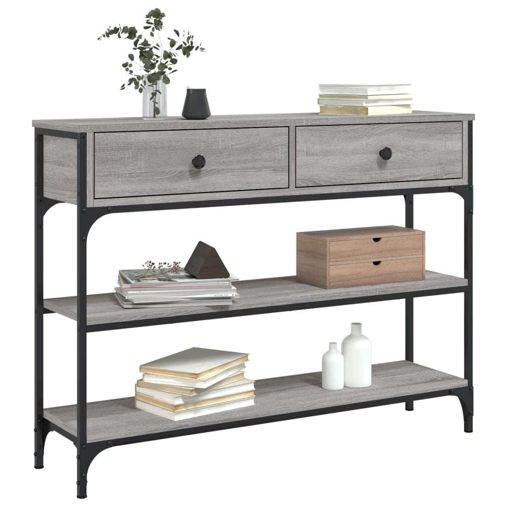 Konzolni stol boja hrasta sonome 100x25x75 cm konstruirano drvo