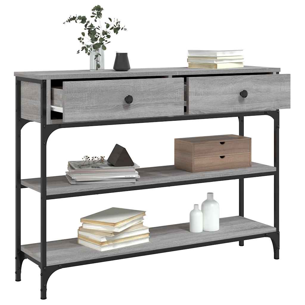 Konzolni stol boja hrasta sonome 100x25x75 cm konstruirano drvo