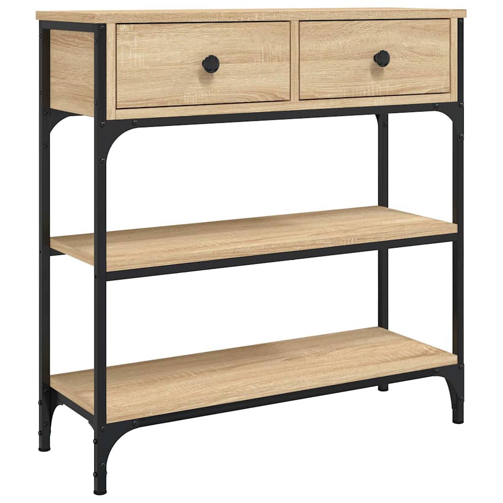 Konzolni stol boja hrasta sonome 72,5x25x75cm konstruirano drvo