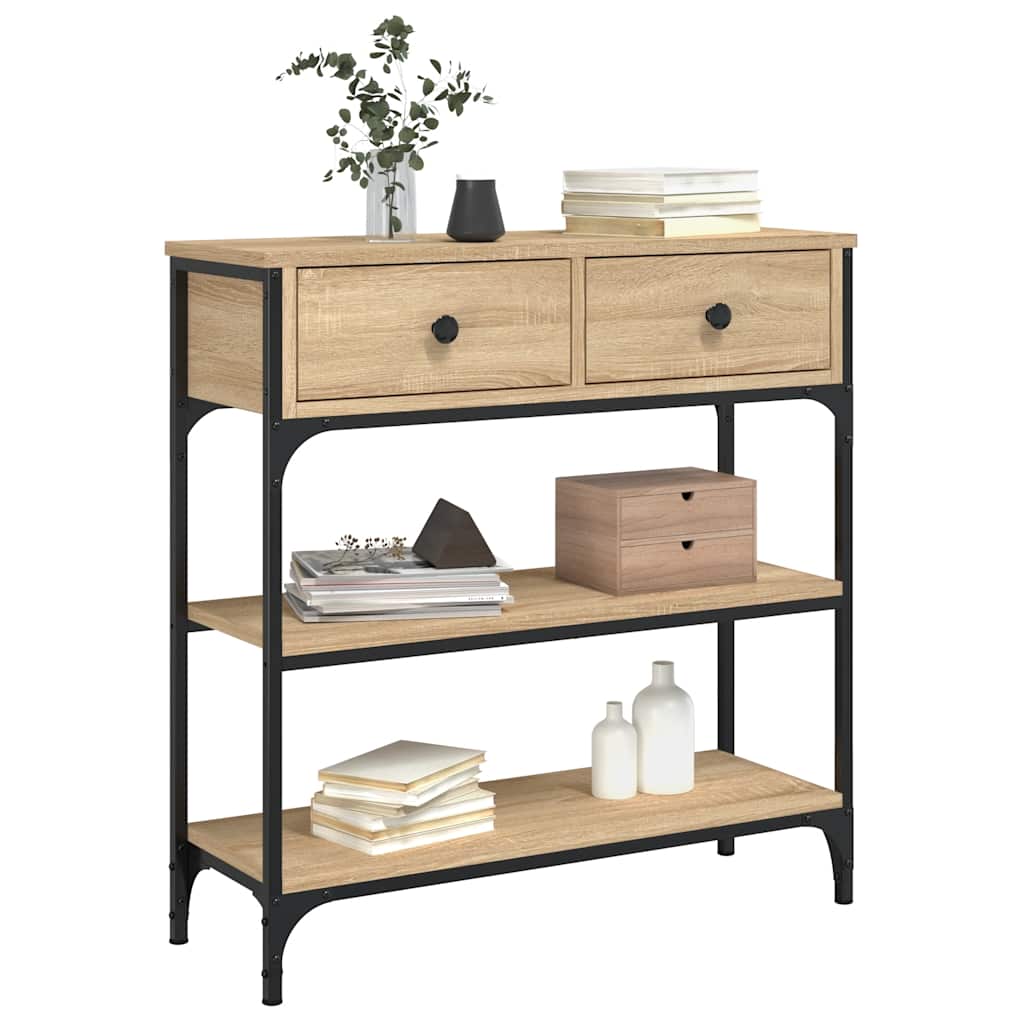 Konzolni stol boja hrasta sonome 72,5x25x75cm konstruirano drvo
