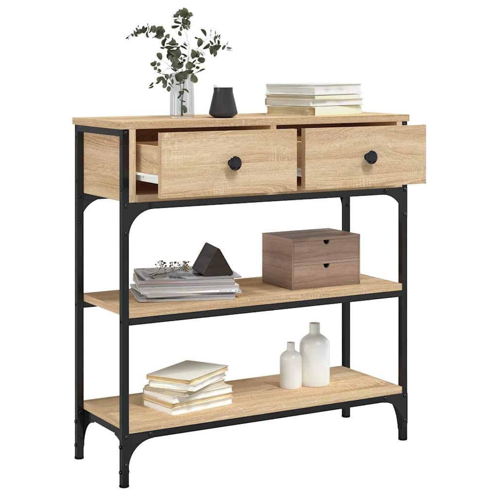 Konzolni stol boja hrasta sonome 72,5x25x75cm konstruirano drvo